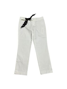 GUCCI Vintage Y2K 2005 Luxury Designer Straight Leg White Pants Size 4 Small